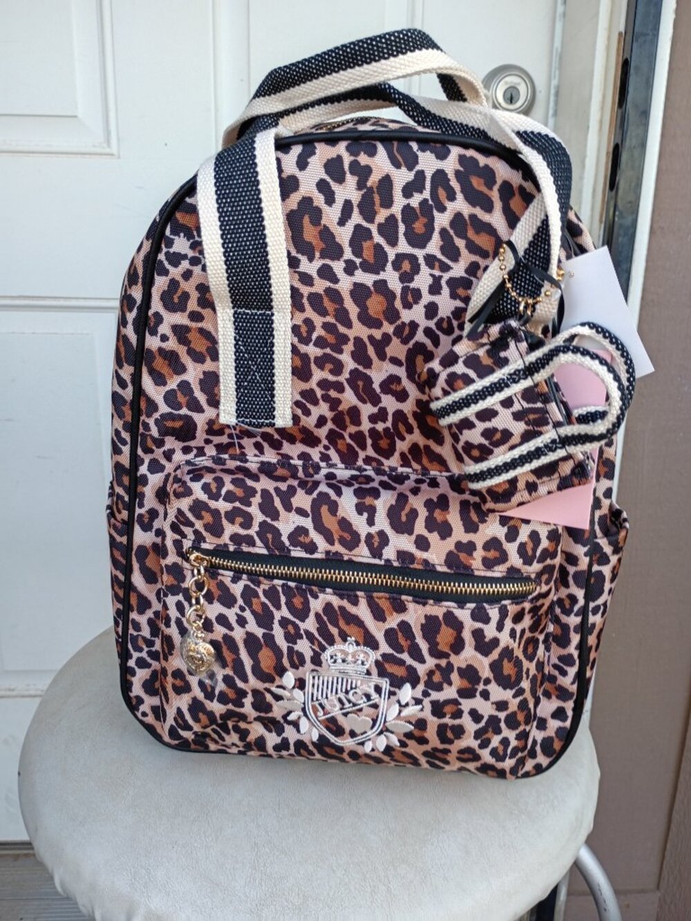 Juicy Couture NWT Leopard Print Mini Backpack Y2K